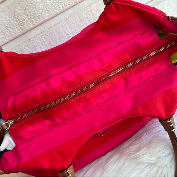 KATE SPADE Nylon Stripe Summer XL Tote Shoulder Bag Diaper Bag - Picture 10 of 14